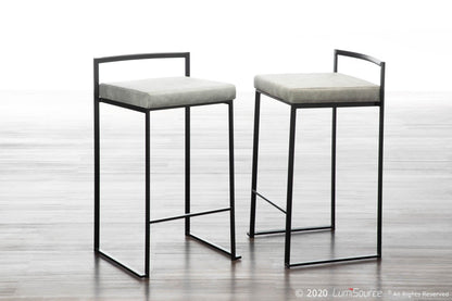 Majestic Office Furniture Stacker 26" Fixed-Height Counter Stool - Set of 2