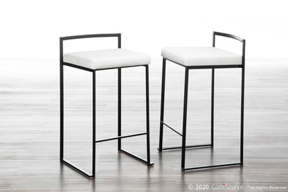Majestic Office Furniture Stacker 26" Fixed-Height Counter Stool - Set Of 3