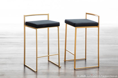 Majestic Office Furniture Stacker 26" Fixed-Height Counter Stool - Set Of 3