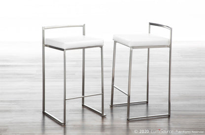 Majestic Office Furniture Stacker 26" Fixed-Height Counter Stool - Set Of 3