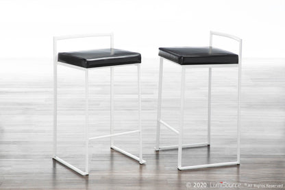 Majestic Office Furniture Stacker 26" Fixed-Height Counter Stool - Set of 2