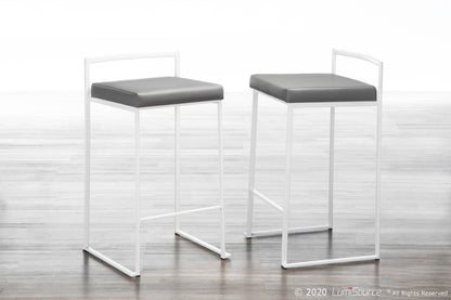Majestic Office Furniture Stacker 26" Fixed-Height Counter Stool - Set Of 3