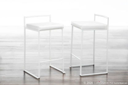 Majestic Office Furniture Stacker 26" Fixed-Height Counter Stool - Set Of 3