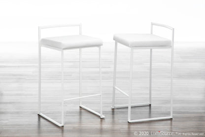 Majestic Office Furniture Stacker 26" Fixed-Height Counter Stool - Set Of 3