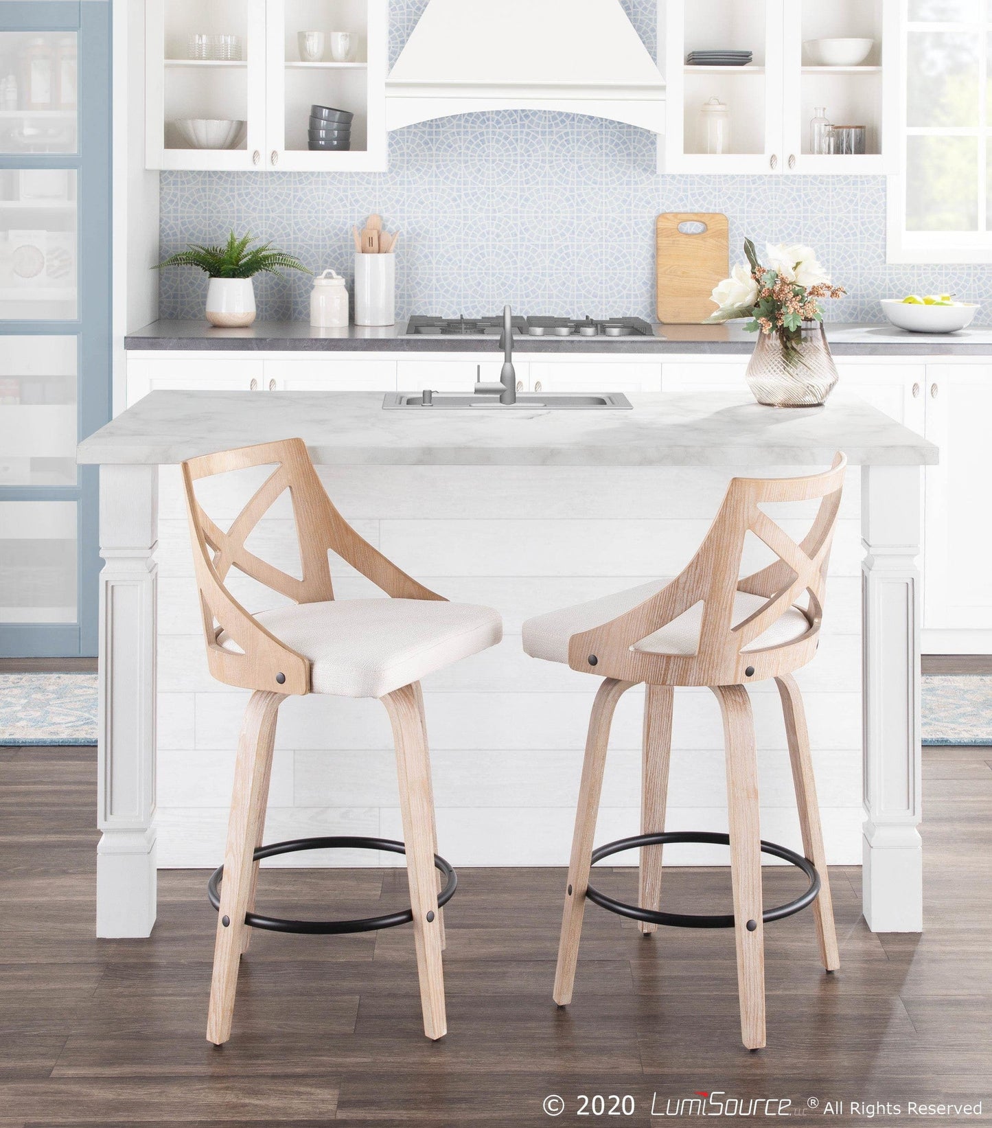 Majestic Office Furniture 26" Fixed-Height Counter Stool - Set of 2
