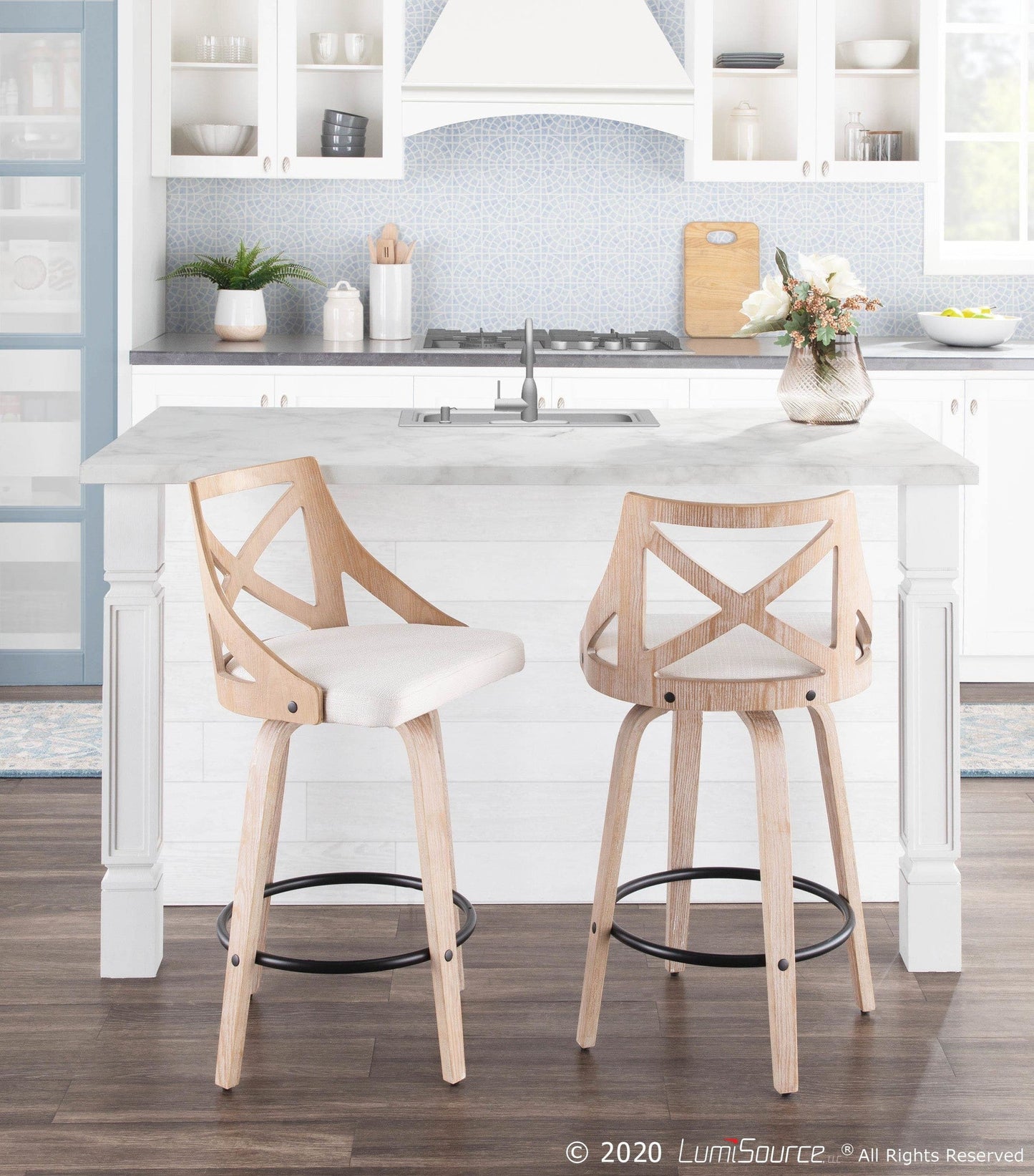 Majestic Office Furniture 26" Fixed-Height Counter Stool - Set of 2
