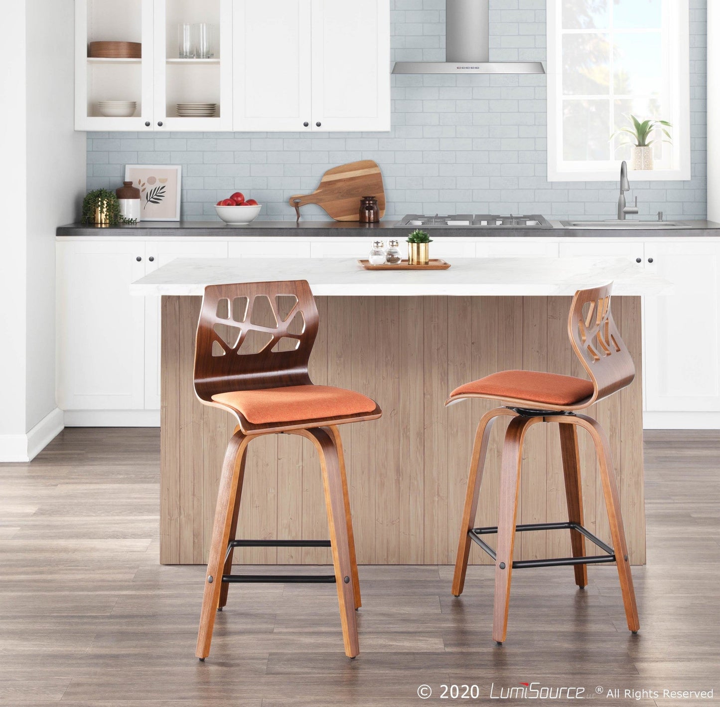 Majestic Office Furniture 26" Fixed-Height Counter Stool - Set of 2