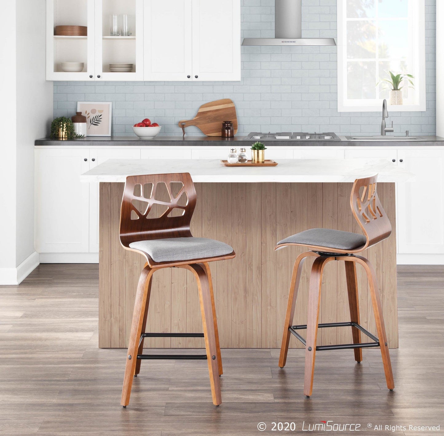 Majestic Office Furniture 26" Fixed-Height Counter Stool - Set of 2