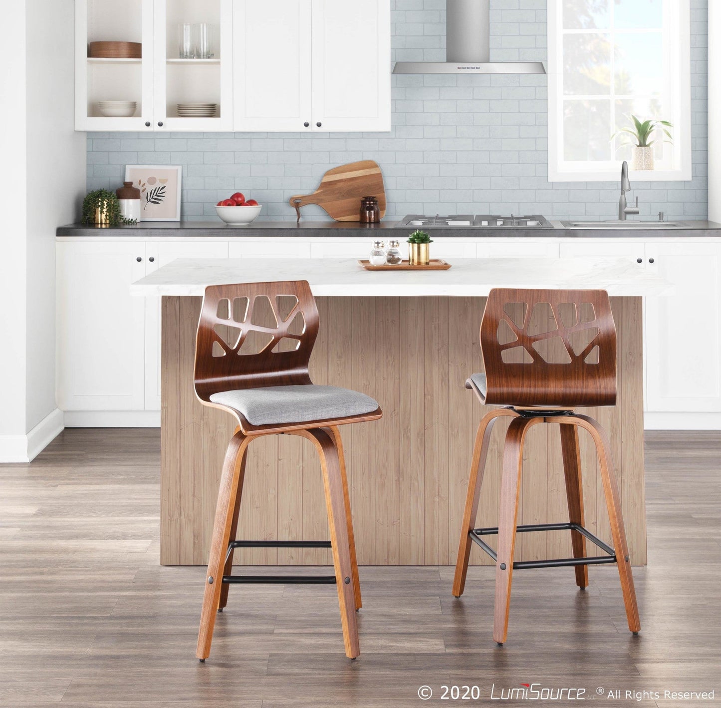 Majestic Office Furniture 26" Fixed-Height Counter Stool - Set of 2