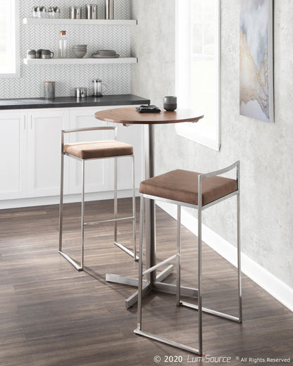 Majestic Office Furniture Stacker 30" Fixed-Height Barstool - Set Of 3