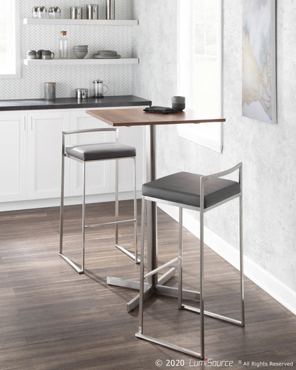 Majestic Office Furniture Stacker 30" Fixed-Height Barstool - Set of 2