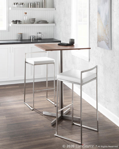 Majestic Office Furniture Stacker 30" Fixed-Height Barstool - Set of 2