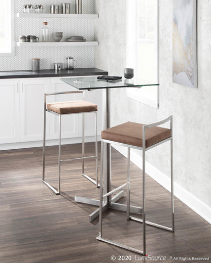 Majestic Office Furniture Stacker 30" Fixed-Height Barstool - Set Of 3