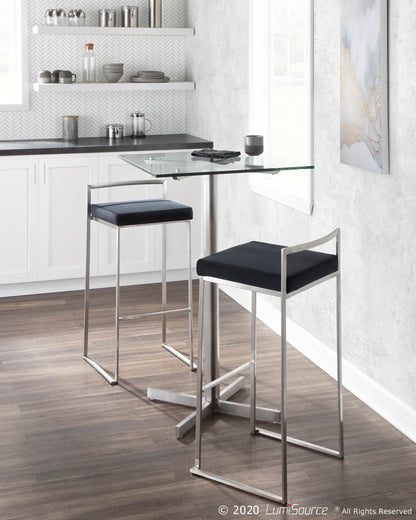 Majestic Office Furniture Stacker 30" Fixed-Height Barstool - Set Of 3