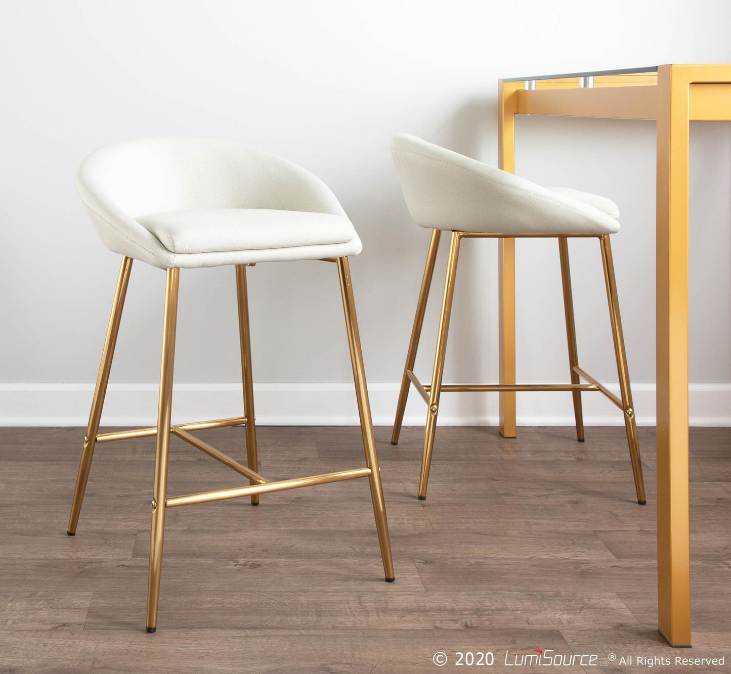 Majestic Office Furniture 26" Fixed-Height Counter Stool - Set of 2