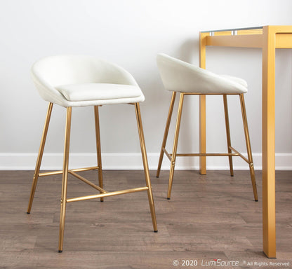 Majestic Office Furniture 26" Fixed-Height Counter Stool - Set of 2