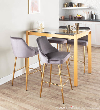 Majestic Office Furniture 25" Fixed-Height Counter Stool - Set of 2