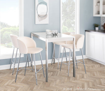 Majestic Office Furniture 26" Fixed-Height Counter Stool - Set of 2