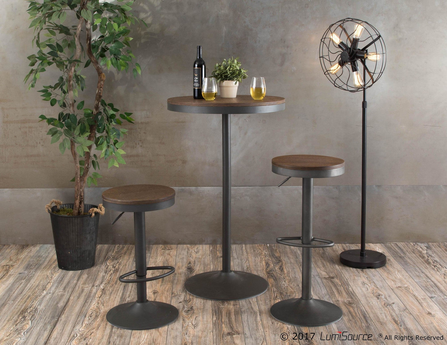 Majestic Office Furniture Adjustable Barstool - Set of 2