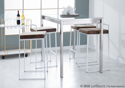 Majestic Office Furniture Stacker 26" Fixed-Height Counter Stool - Set of 2
