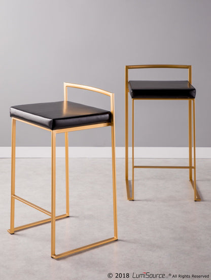Majestic Office Furniture Stacker 26" Fixed-Height Counter Stool - Set Of 3