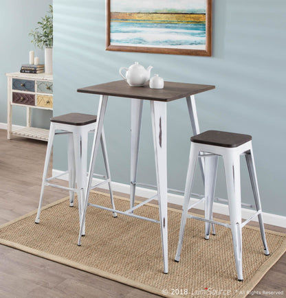 Majestic Office Furniture 30" Fixed-Height Barstool - Set of 2
