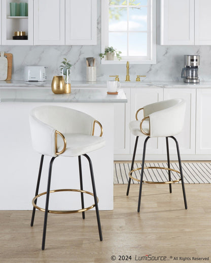 Majestic Office Furniture 26" Fixed-Height Counter Stool - Set of 2