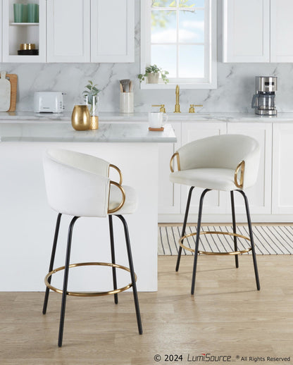 Majestic Office Furniture 26" Fixed-Height Counter Stool - Set of 2