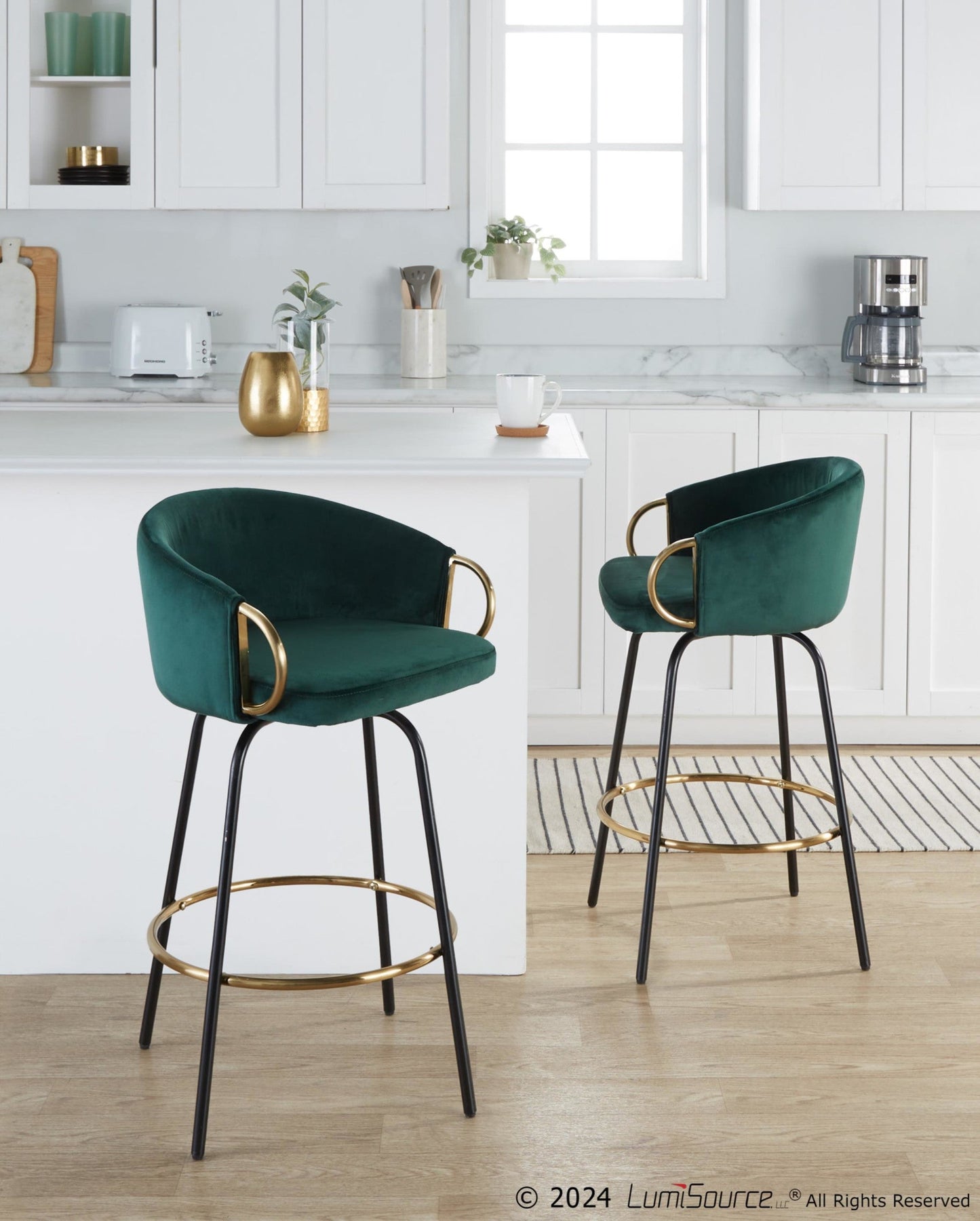 Majestic Office Furniture 26" Fixed-Height Counter Stool - Set of 2