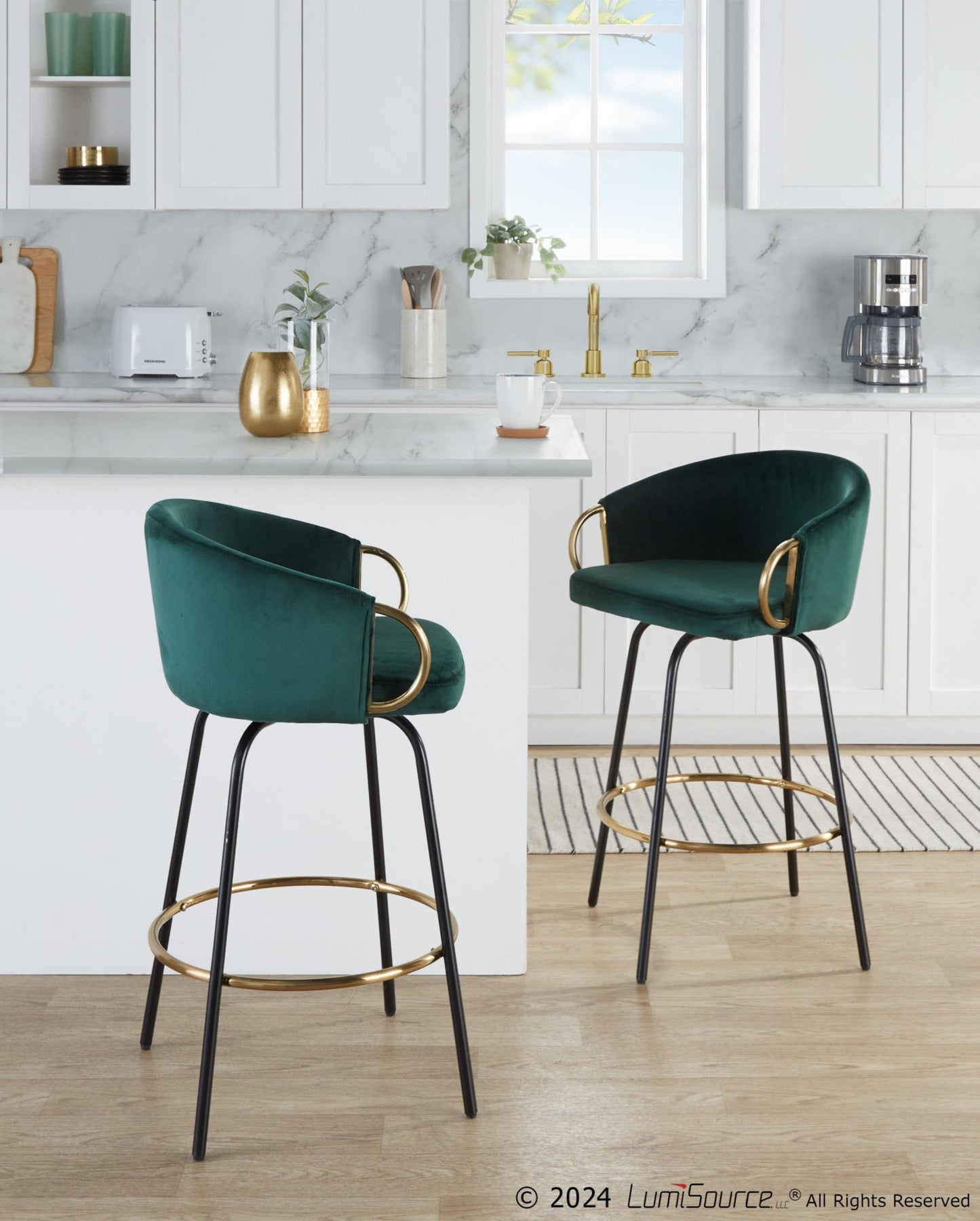 Majestic Office Furniture 26" Fixed-Height Counter Stool - Set of 2