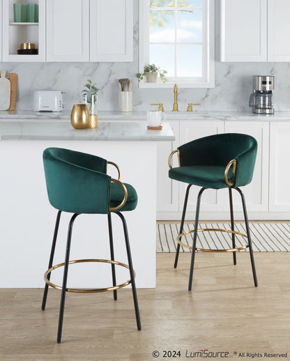 Majestic Office Furniture 26" Fixed-Height Counter Stool - Set of 2