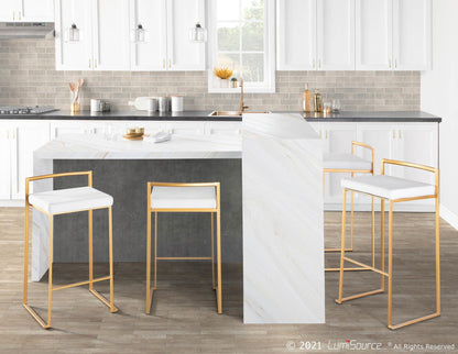 Majestic Office Furniture Stacker 30" Fixed-Height Barstool - Set Of 3