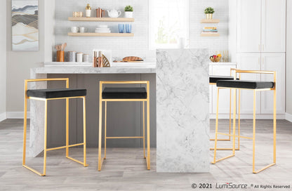 Majestic Office Furniture Stacker 30" Fixed-Height Barstool - Set Of 3