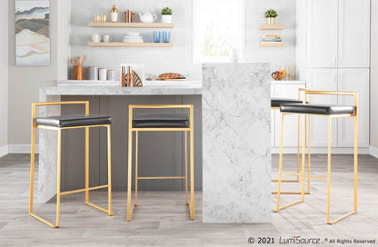 Majestic Office Furniture Stacker 26" Fixed-Height Counter Stool - Set Of 3