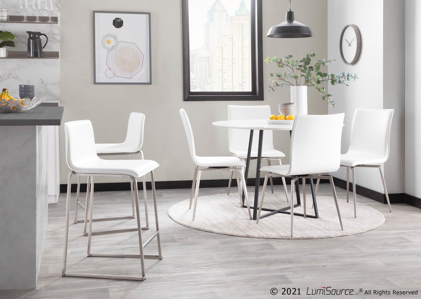 Majestic Office Furniture 26" Fixed-Height Counter Stool - Set of 2