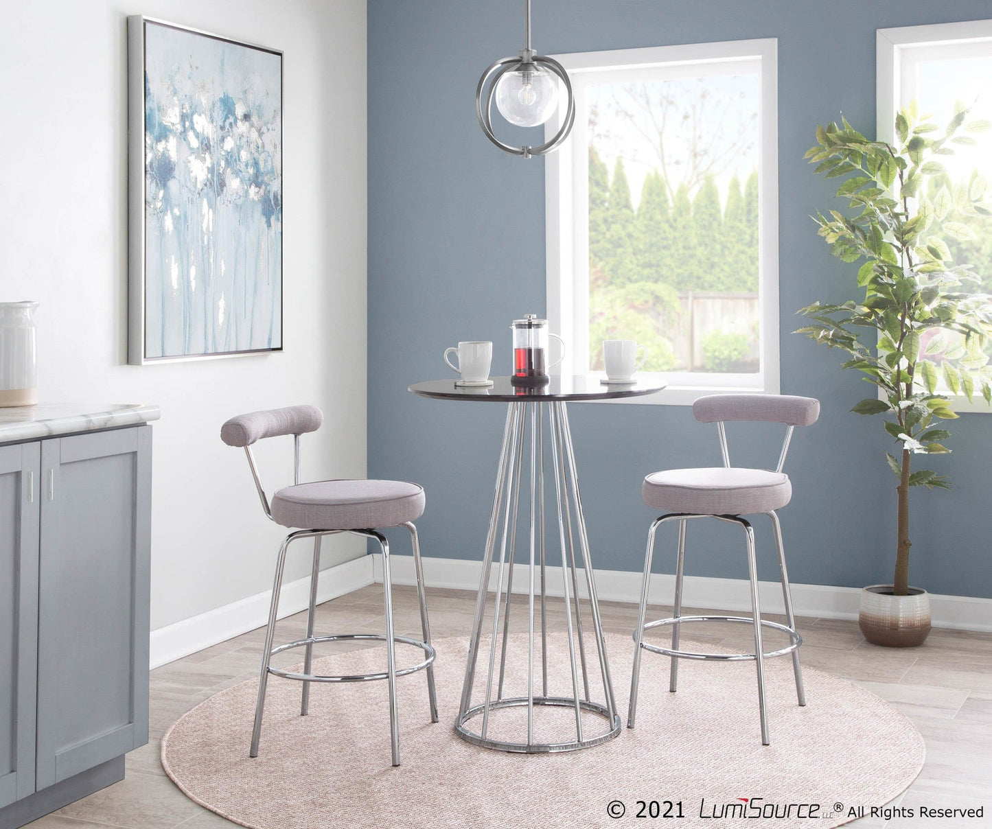 Majestic Office Furniture 26" Fixed-Height Counter Stool - Set of 2