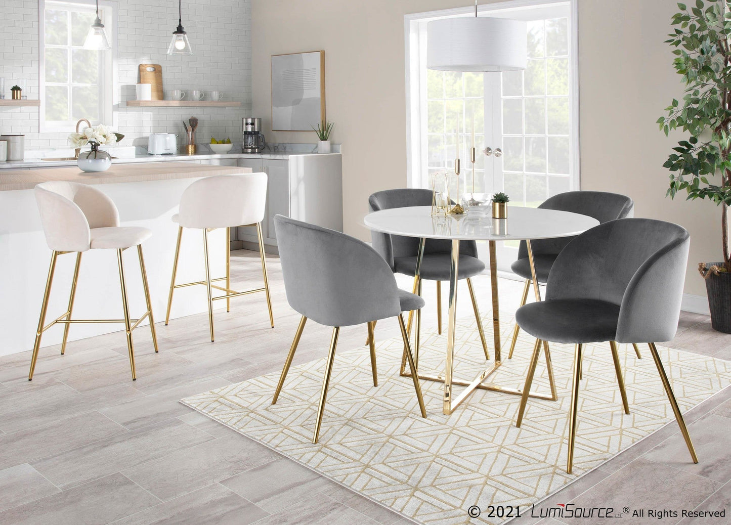 Majestic Office Furniture 26" Fixed-Height Counter Stool - Set of 2