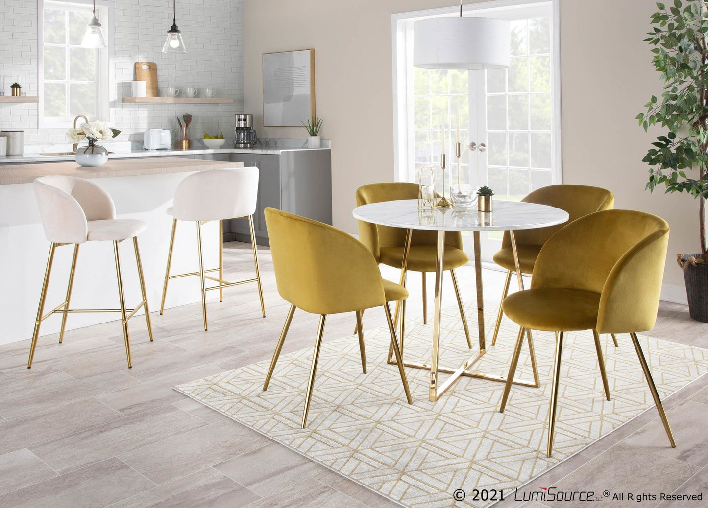 Majestic Office Furniture 26" Fixed-Height Counter Stool - Set of 2