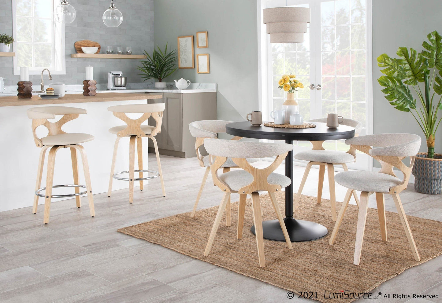 Majestic Office Furniture 26" Fixed-Height Counter Stool - Set of 2