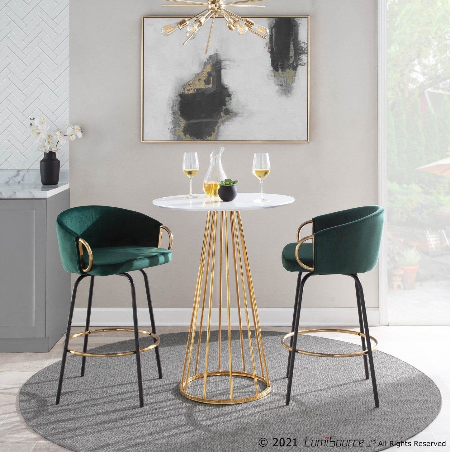 Majestic Office Furniture 26" Fixed-Height Counter Stool - Set of 2