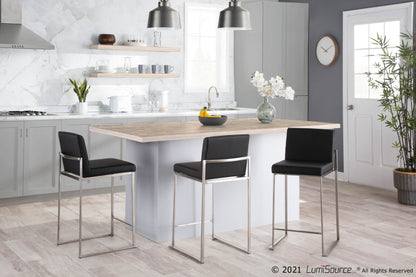 Majestic Office Furniture High Back 26" Fixed-Height Counter Stool - Set of 2