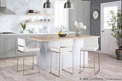 Majestic Office Furniture High Back 26" Fixed-Height Counter Stool - Set Of 3
