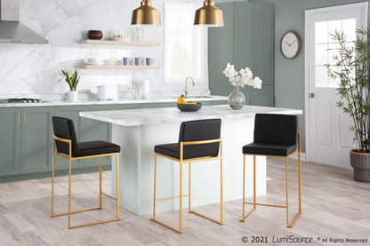 Majestic Office Furniture High Back 26" Fixed-Height Counter Stool - Set of 2