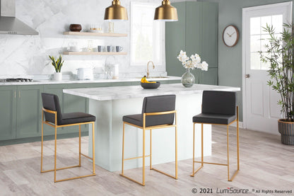 Majestic Office Furniture High Back 26" Fixed-Height Counter Stool - Set of 2