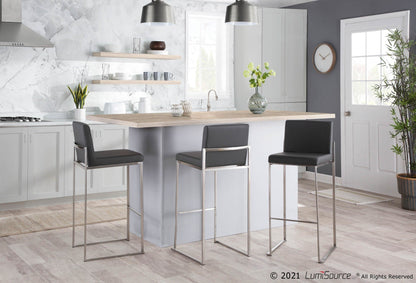 Majestic Office Furniture High Back 30" Fixed-Height Barstool - Set of 2