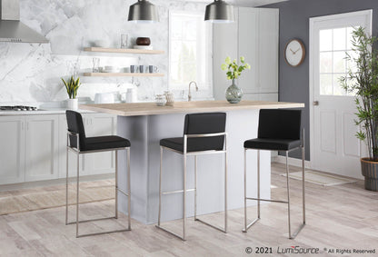 Majestic Office Furniture High Back 30" Fixed-Height Barstool - Set of 2