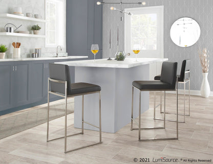 Majestic Office Furniture High Back 26" Fixed-Height Counter Stool - Set of 2