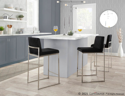 Majestic Office Furniture High Back 26" Fixed-Height Counter Stool - Set Of 3