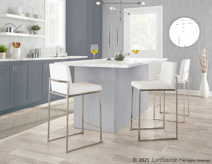 Majestic Office Furniture High Back 26" Fixed-Height Counter Stool - Set Of 3
