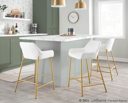 Majestic Office Furniture 24" Fixed-Height Counter Stool - Set of 2